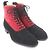 Autre Marque Stivaletti Edward Green Shannon in camoscio Nero Rosso - vista 2