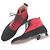 Autre Marque Stivaletti Edward Green Shannon in camoscio Nero Rosso - vista 3