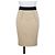 Minifalda de algodón beige Red Valentino con banda negra Negro