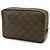 Louis Vuitton Monogram Trousse Toilette 23 Clutch Handbag Marrone - vista 3
