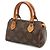 Louis Vuitton Monogram Mini Speedy Handbag Pouch M41534 Castaño - vista 3