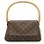 Bolso de hombro Louis Vuitton Monogram Mini Looping Castaño - vista 2