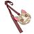Breloque en forme de chat Gucci GG Supreme Multicolore Beige Bordeaux - vue 2