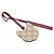 Breloque en forme de chat Gucci GG Supreme Multicolore Beige Bordeaux - vue 3