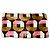 Clutch Prada em seda com estampa geométrica Marrom Preto Rosa Branco