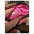 Clutch Prada em seda com estampa geométrica Marrom Preto Rosa Branco - vista 4
