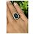 Autre Marque Platin Cocktailring mit grünem Turmalin und Diamanten, 4,60ct Silber Weiß - Ansicht 2