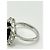 Autre Marque Platin Cocktailring mit grünem Turmalin und Diamanten, 4,60ct Silber Weiß - Ansicht 6