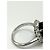 Autre Marque Platin Cocktailring mit grünem Turmalin und Diamanten, 4,60ct Silber Weiß - Ansicht 7