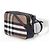 Borsa a tracolla Burberry Haymarket in tela e pelle Nero Multicolore Beige - vista 16