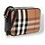 Borsa a tracolla Burberry Haymarket in tela e pelle Nero Multicolore Beige - vista 2