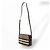 Borsa a tracolla Burberry Haymarket in tela e pelle Nero Multicolore Beige - vista 8