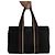 Hermès Borsa tote in tela nera e pelle Marrone Nero - vista 2