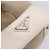 PRADA Tote Bag Canvas Jacquard Beige Silver Auth 206242A Silber - Ansicht 18
