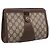 Borsa a pochette GUCCI GG Supreme Web Sherry Line PVC Beige Gold 89 01 032 Auth mr2926