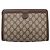 Borsa a pochette GUCCI GG Supreme Web Sherry Line PVC Beige Gold 89 01 032 Auth mr2926 - vista 2