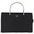 Bolso de mano PRADA con asa de metal Nylon Black Silver Auth 206110A Negro Plata - vista 13