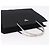 Bolso de mano PRADA con asa de metal Nylon Black Silver Auth 206110A Negro Plata - vista 6
