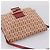 Borsa a tracolla FENDI Zucchino Canvas Mamma Baguette Rosso Oro 8BT075 Auth 206235 D'oro - vista 6