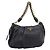 PRADA Schultertasche mit Kette aus Leder Schwarz Gold Auth 205977M Golden
