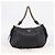 PRADA Schultertasche mit Kette aus Leder Schwarz Gold Auth 205977M Golden - Ansicht 12