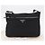 Sac à épaule PRADA Nylon Black Silver Auth mr3036A Noir Argenté - vue 12