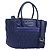 Borsa a mano Miu Miu Matelassé in pelle 2way Blu Tono Oro Auth BA15493V
