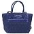 Borsa a mano Miu Miu Matelassé in pelle 2way Blu Tono Oro Auth BA15493V - vista 13