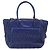 Borsa a mano Miu Miu Matelassé in pelle 2way Blu Tono Oro Auth BA15493V - vista 2