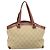 Céline Saco Tote CELINE Macadam Canvas Bege Gold Auth 206043V Dourado - vista 2