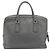 Borsa da lavoro PRADA pelle Saffiano Grigio Argento Auth bs37335A Marrone - vista 2