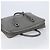 Borsa da lavoro PRADA pelle Saffiano Grigio Argento Auth bs37335A Marrone - vista 6