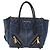 Borsa a Mano Miu Miu Biker Denim 2way Navy Gold Auth 206083V D'oro Blu navy - vista 13