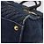 Borsa a Mano Miu Miu Biker Denim 2way Navy Gold Auth 206083V D'oro Blu navy - vista 18