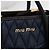 Borsa a Mano Miu Miu Biker Denim 2way Navy Gold Auth 206083V D'oro Blu navy - vista 21