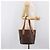 Céline CELINE Macadam Canvas Tote Bag PVC Leder Brown Gold Auth 204214 Braun Golden - Ansicht 27
