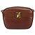 Borsa a tracolla Salvatore Ferragamo Vala in pelle Gold Brown Auth ka6418 - vista 13