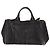 Bolso de mano PRADA Canapa MM Canvas 2way Negro Oro Auth ep16090 Dorado - vista 2