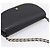 Borsa a tracolla con catena Bally in pelle nera e tono oro Auth BA16160A Nero - vista 6