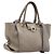 Borsa Salvatore Ferragamo Gancini in pelle 2way Grigio Oro Auth LN143 Marrone D'oro