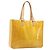LOUIS VUITTON Monogram Vernis Columbus Tote Bag Lime Yellow M91047 Auth gh2358 Golden