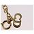 Collana Christian Dior Strass Metallo Tono Oro Auth ka6383 - vista 14