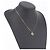 Collana Christian Dior Strass Metallo Tono Oro Auth ka6383 - vista 15