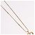 Collana Christian Dior Strass Metallo Tono Oro Auth ka6383 - vista 4
