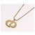 Collana Christian Dior Strass Metallo Tono Oro Auth ka6383 - vista 9