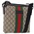 Borsa a tracolla GUCCI GG Supreme Web Sherry Line PVC Beige 471454 Auth ki6878A Argento