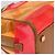 Borsa a mano LOEWE Anagram Americana 28 in vinile Orange Gold Auth 206052V D'oro Arancione - vista 15