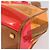 Borsa a mano LOEWE Anagram Americana 28 in vinile Orange Gold Auth 206052V D'oro Arancione - vista 16