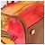 Borsa a mano LOEWE Anagram Americana 28 in vinile Orange Gold Auth 206052V D'oro Arancione - vista 17