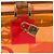 Borsa a mano LOEWE Anagram Americana 28 in vinile Orange Gold Auth 206052V D'oro Arancione - vista 19